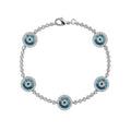 Eye Bracelet Silver